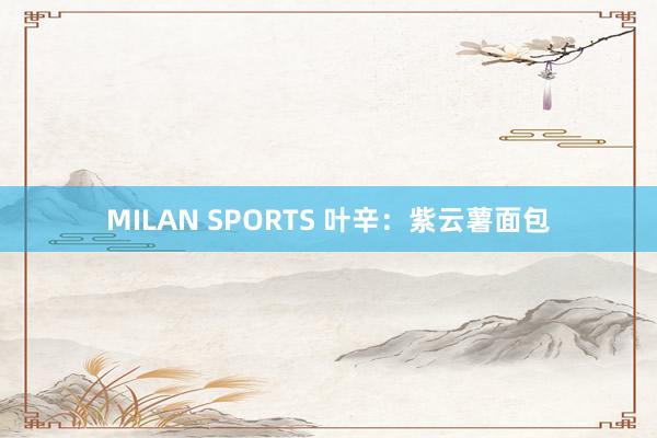 MILAN SPORTS 叶辛：紫云薯面包